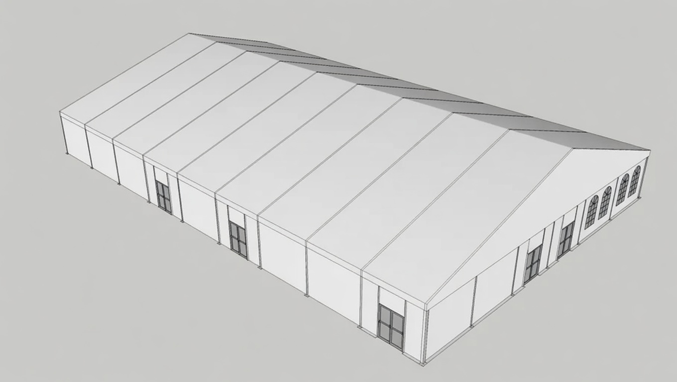 3D CAD marquee design sketch