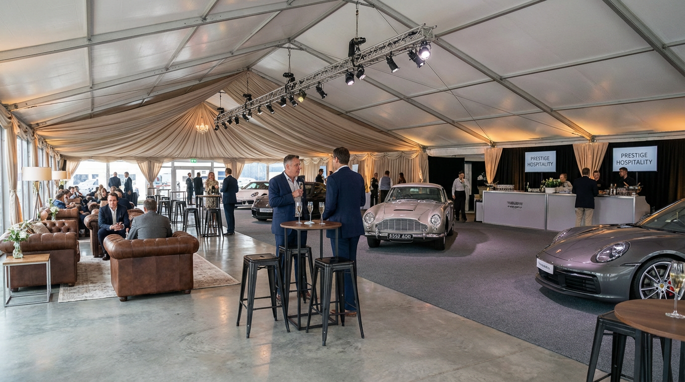 Motorsport hospitality Marquee hire