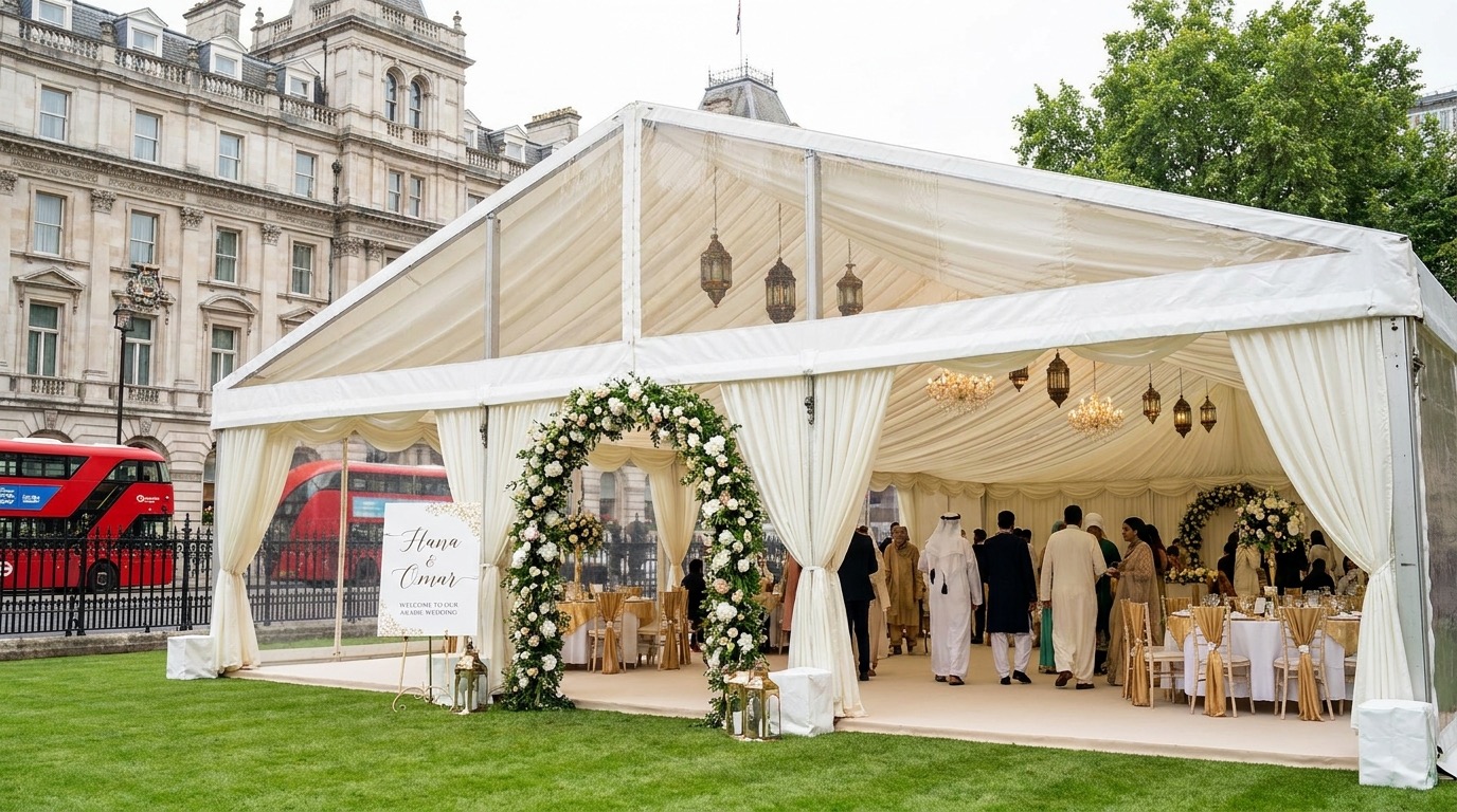 Eid party marquee hire London — dedicated Eid celebration marquees
