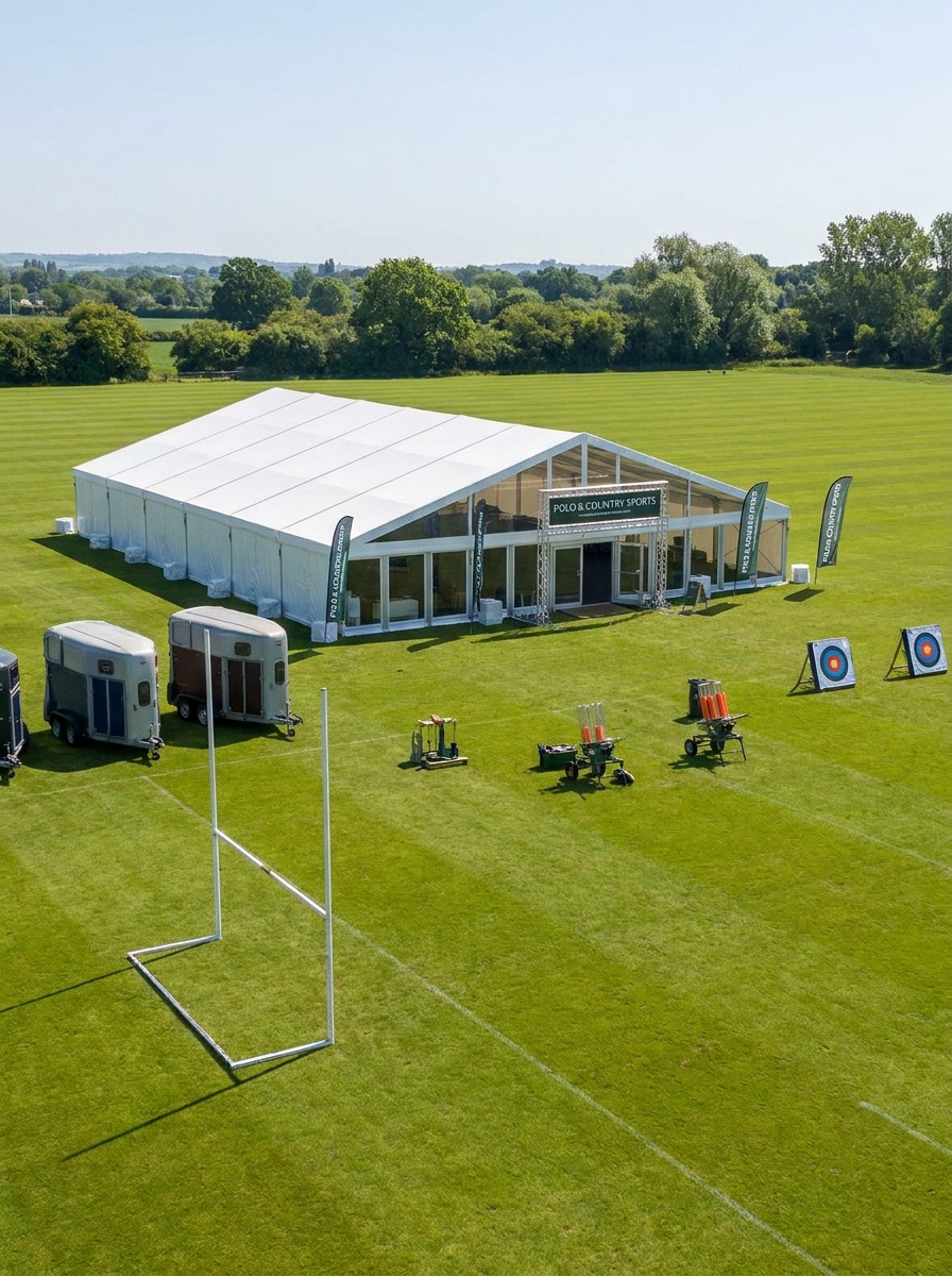 Polo country sports hospitality Marquee hire