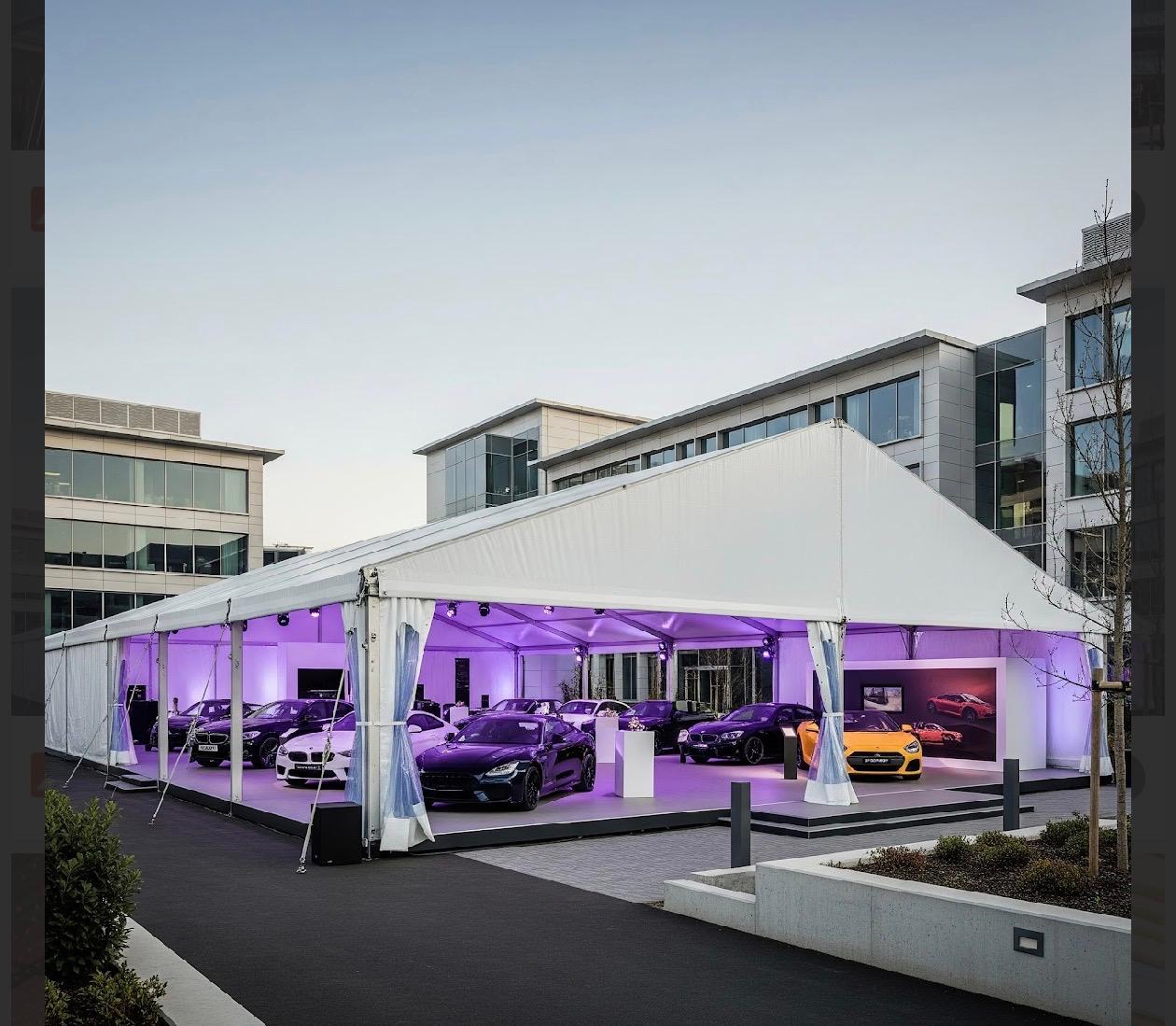 Marquee site build installation London